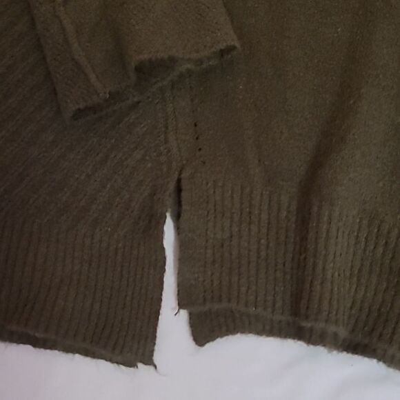 Philosophy olive green turtleneck sweater size large - Picture 2 of 7